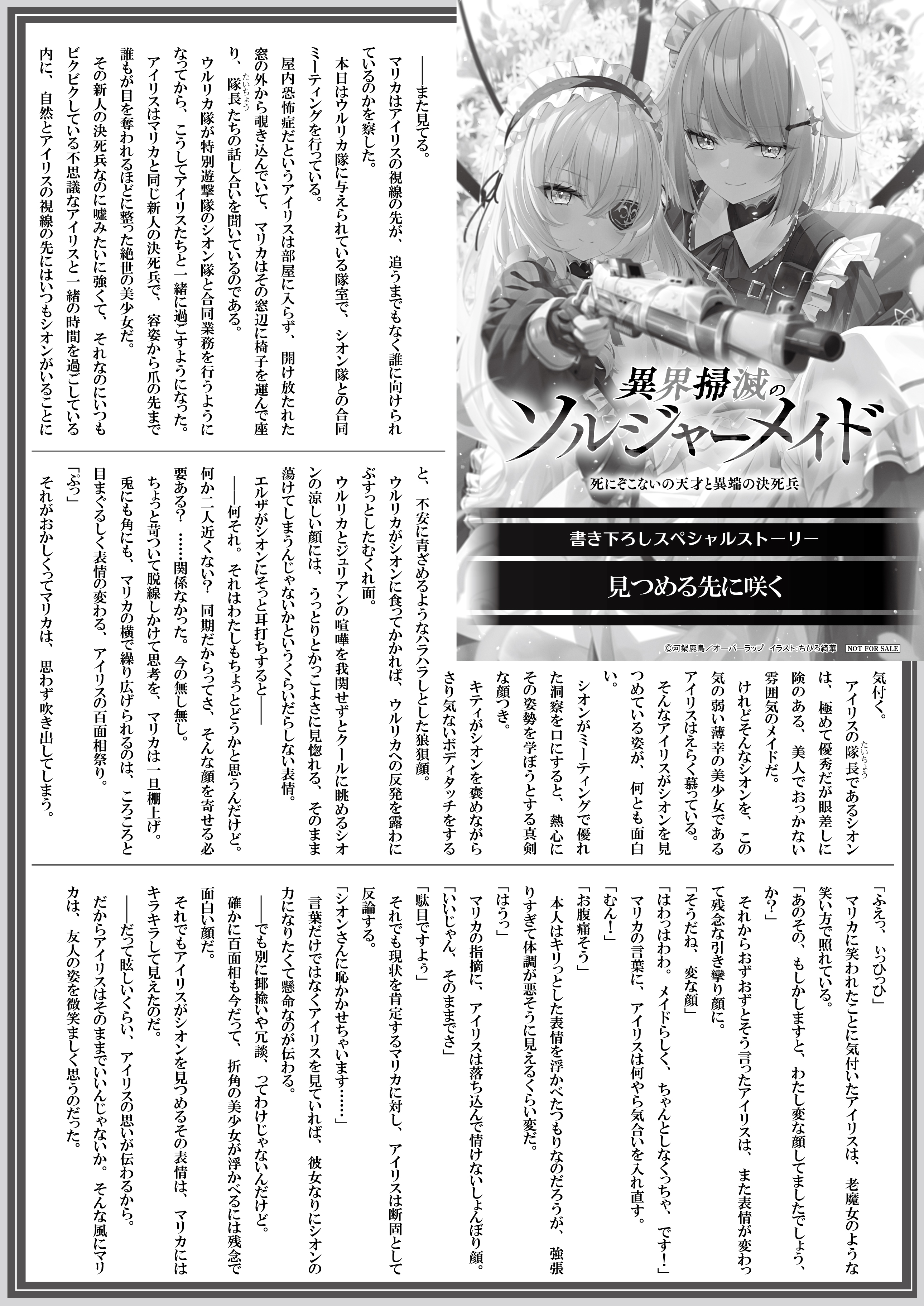 【文庫】【特約店】『異界掃滅のソルジャーメイド 2』B5SSペーパー